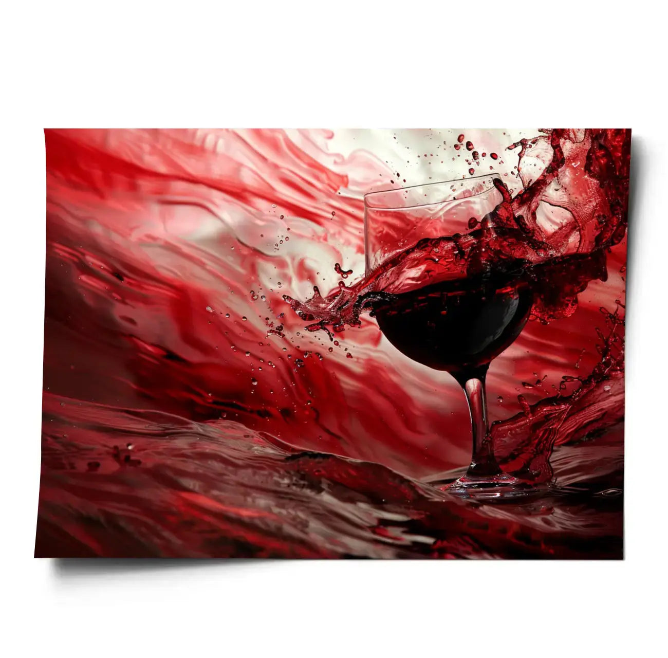 Poster_Restaurant_Rotwein_Querformat