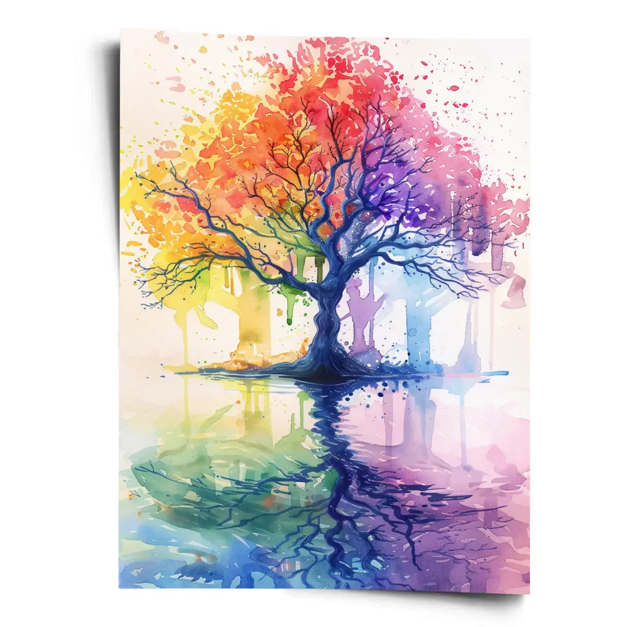 Poster_Aquarell_Baum_worldofposter