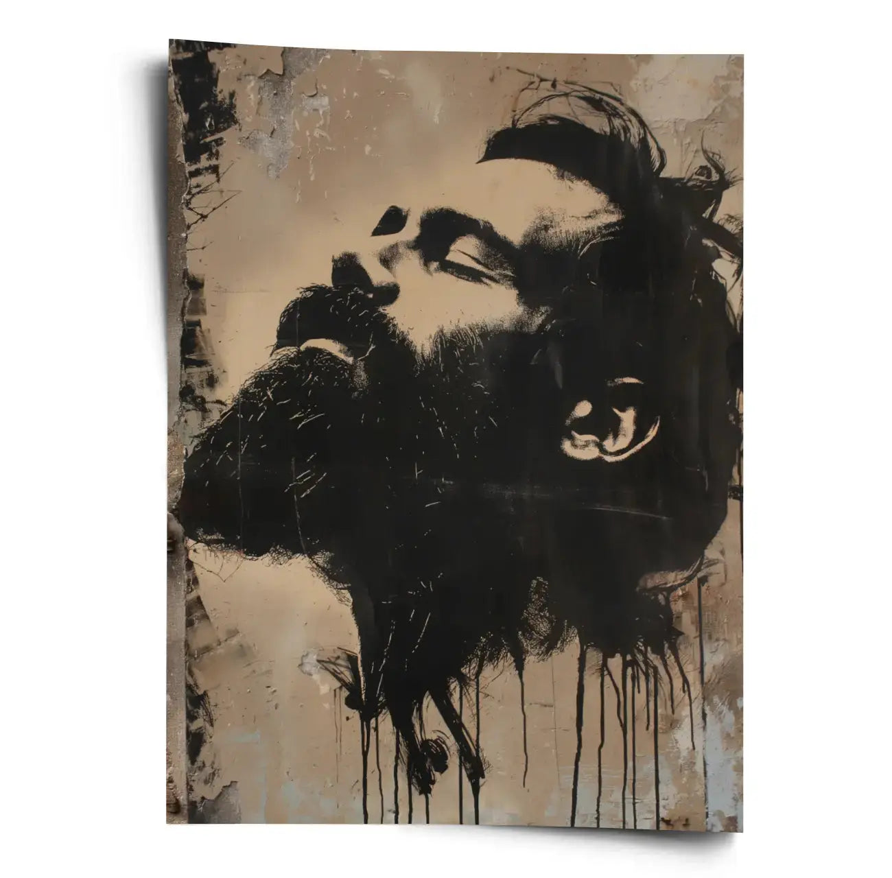 Poster_Banksy_Man_with_Beard_WORLDOFPOSTER