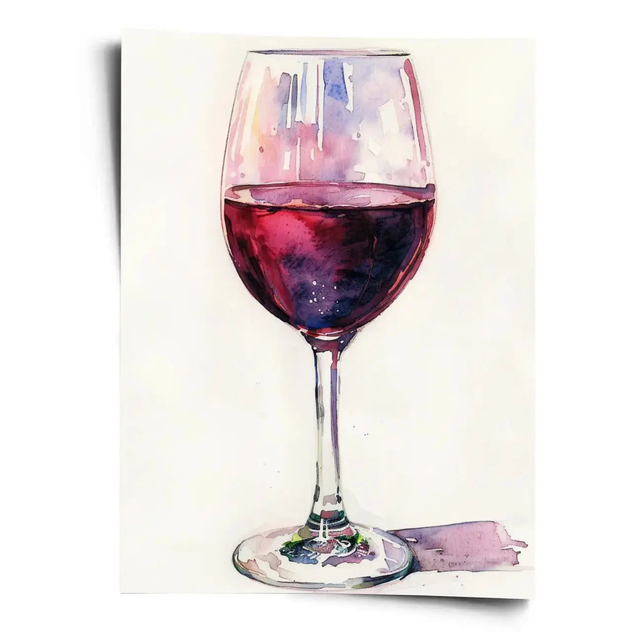 Poster_Wein_Glas_Aquarell