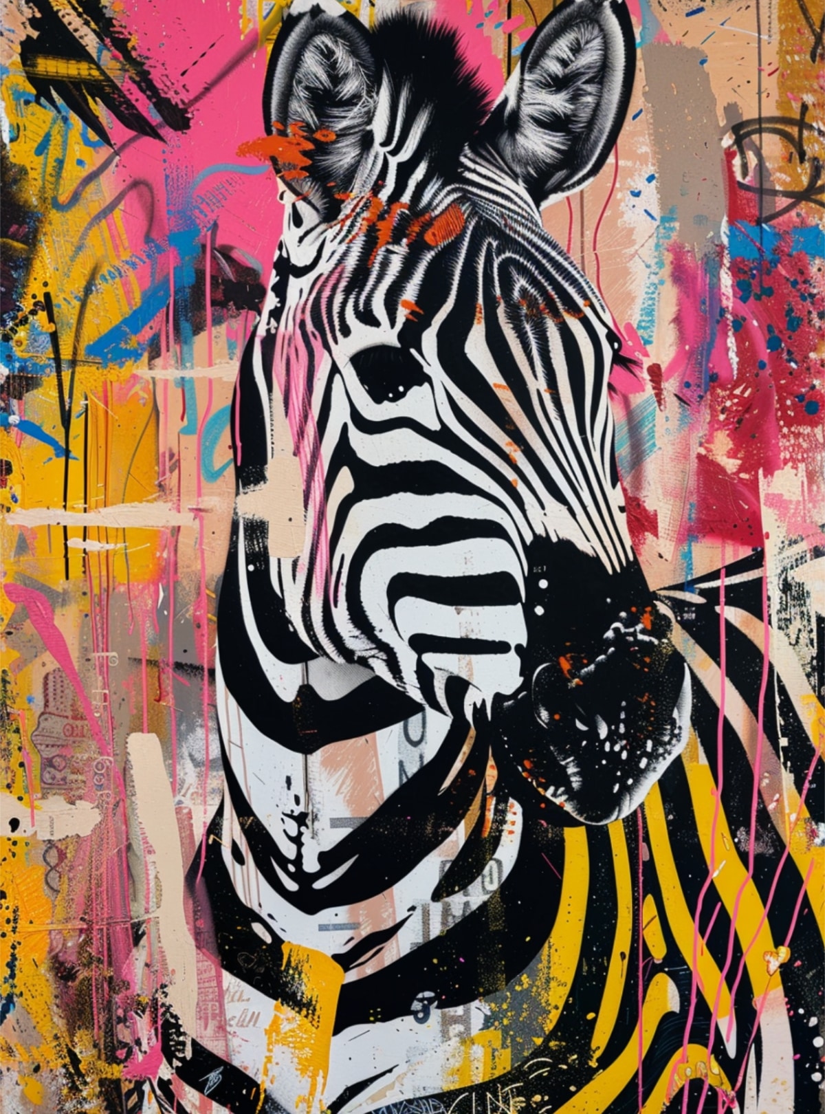 Poster Zebra Banksy