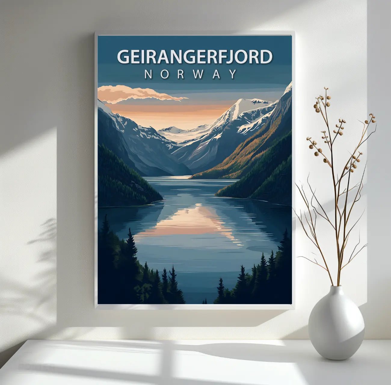 Poster Norwegen - Geirangerfjord - WORLD OF POSTER