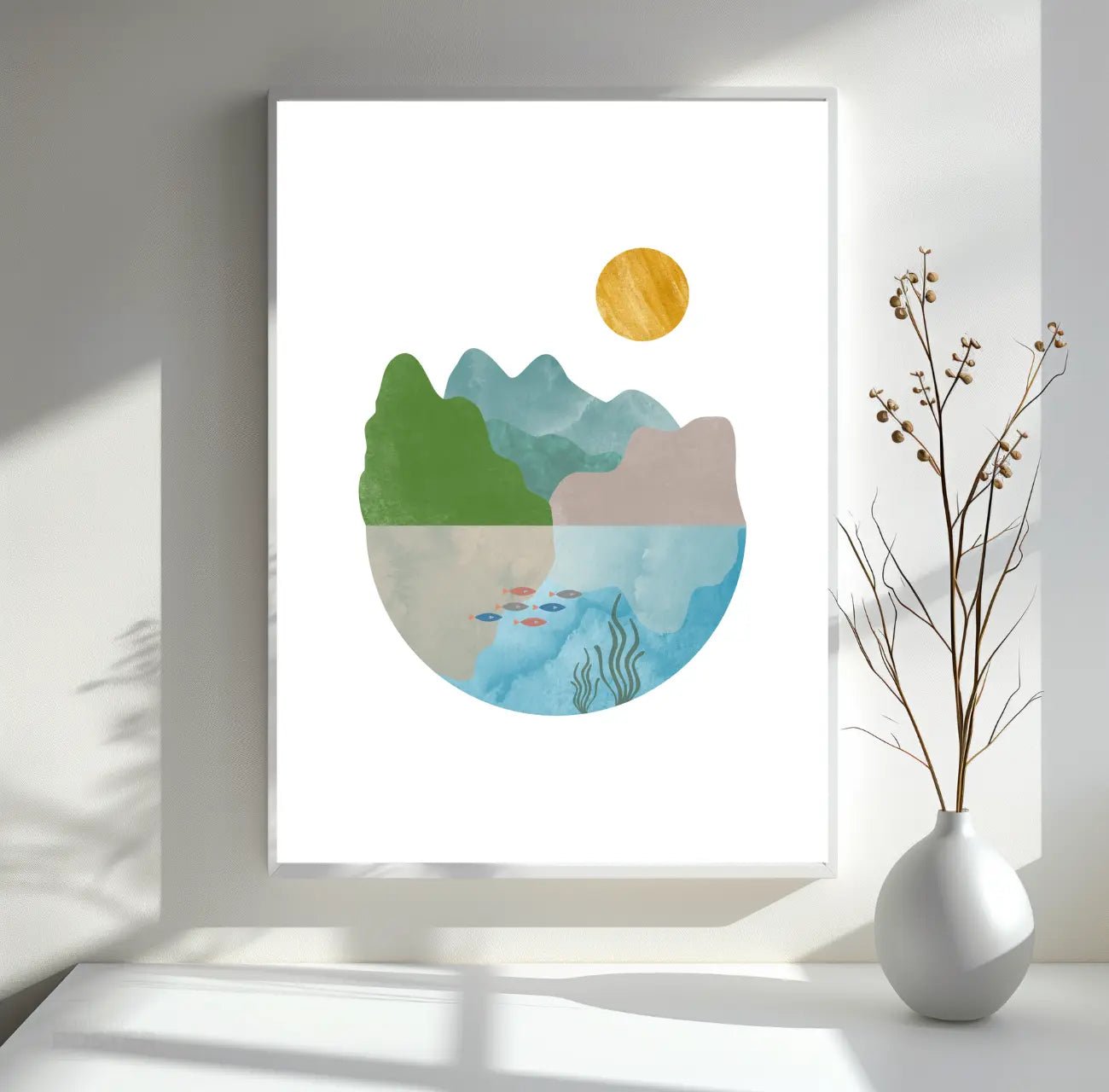 Skandinavisches Wandbild - Nordic Horizon