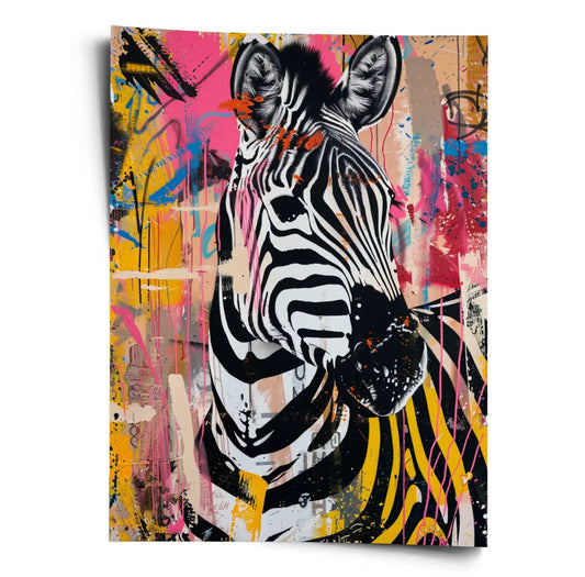 Poster_Banksy_Zebra_Street_WORLDOFPOSTER