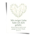 Poster Jeremia 31,3 - Mit ewiger Liebe WORLD OF POSTER