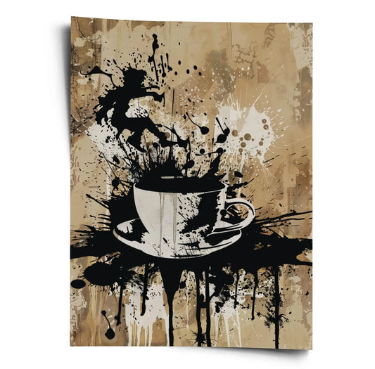 Poster_Kueche_Banksy_Style_Kaffee_WORLDOFPOSTER