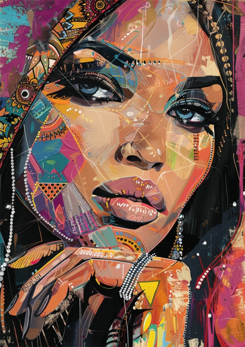 Poster Modern Art Woman Danny O'Connor Stil