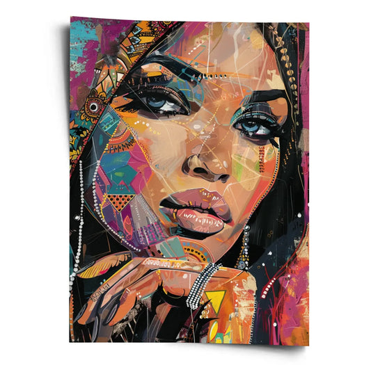 Poster_Modern_Art_Exotic_Woman_in_Style_of_Danny_O_Connor