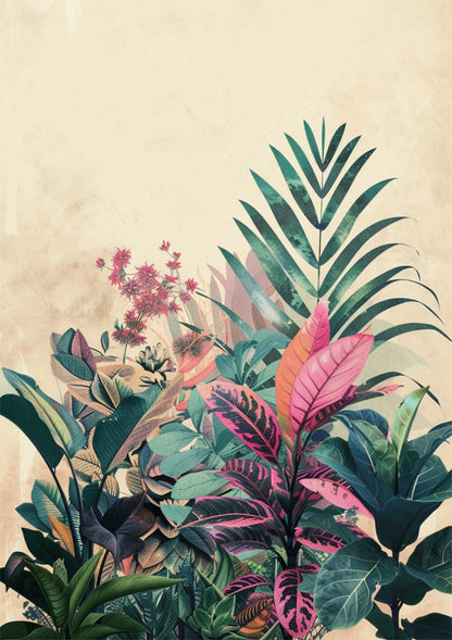Poster Pflanzen Botanische Eleganz