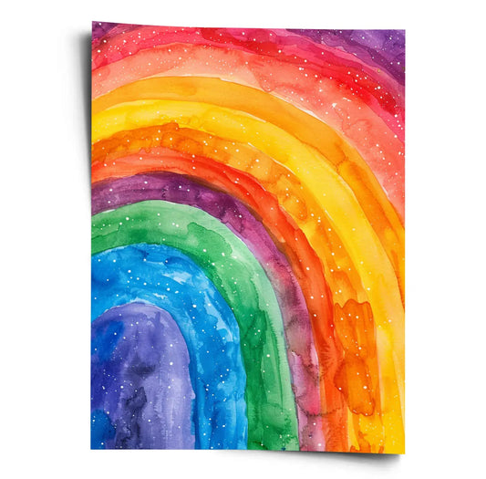 Poster_Regenbogen_Aquarell_WorldofPoster