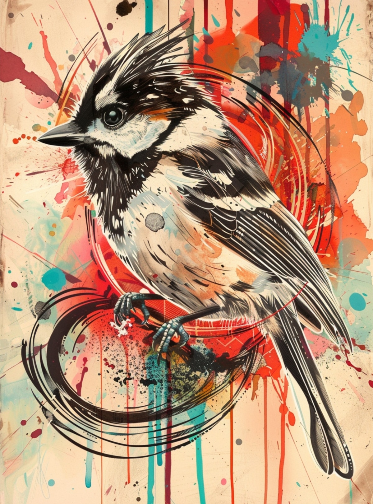 Poster Vogel Danny O'Connor-Stil