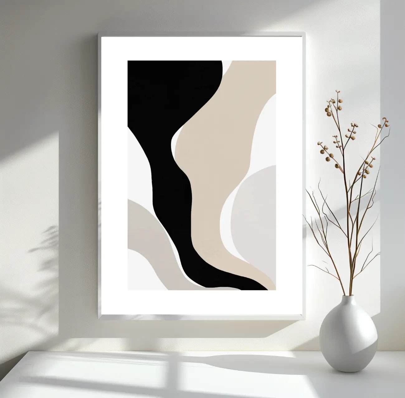 Abstraktes Wandbild - Scandi Flow - WORLD OF POSTER