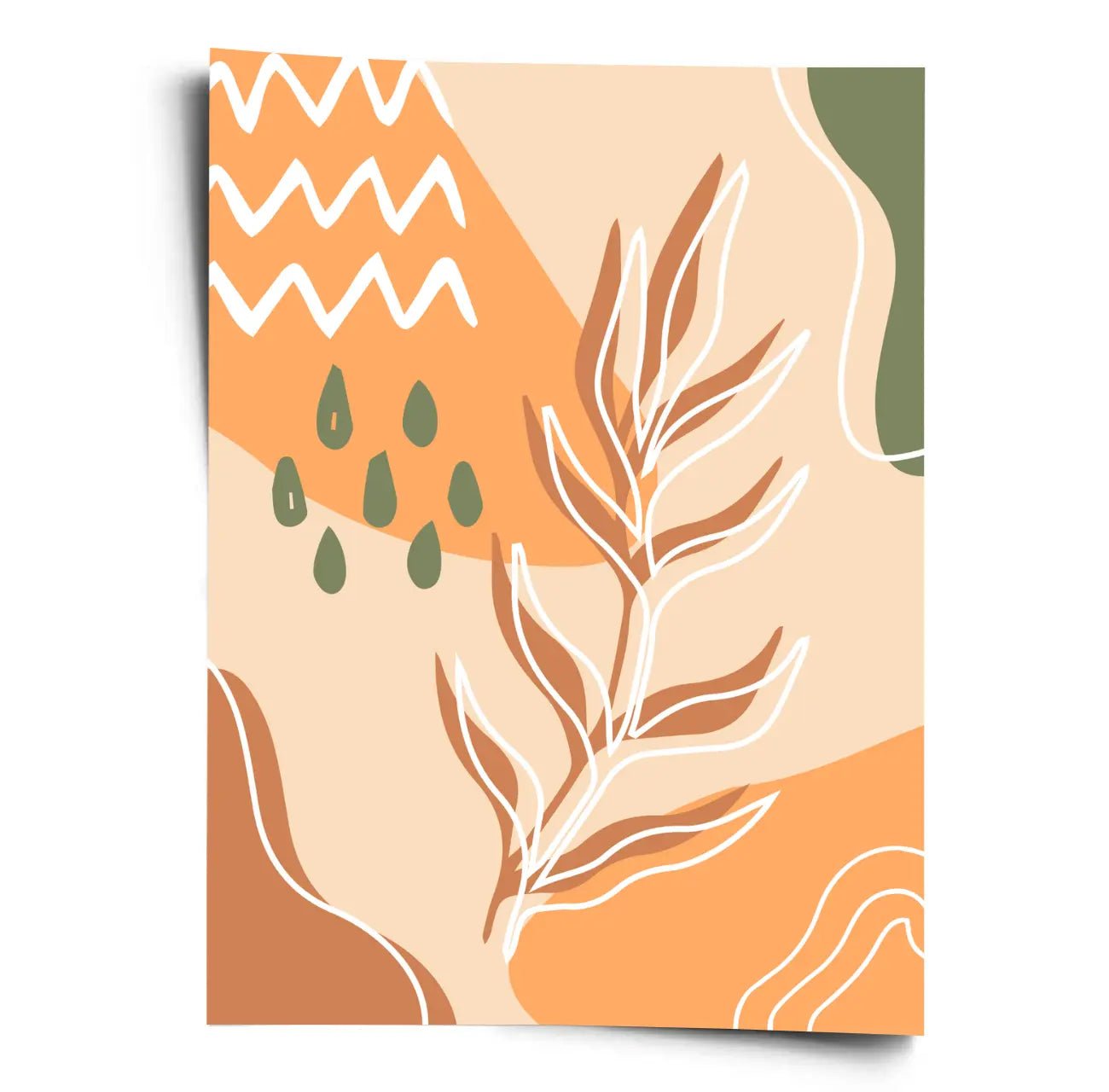 Boho Poster - Wilde Formen in Terrakotta - WORLD OF POSTER