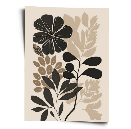 Botanisches Poster - Floral Shadows - WORLD OF POSTER