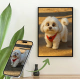 Personalisiertes Poster - Portrait Haustier im Cartoon Stil