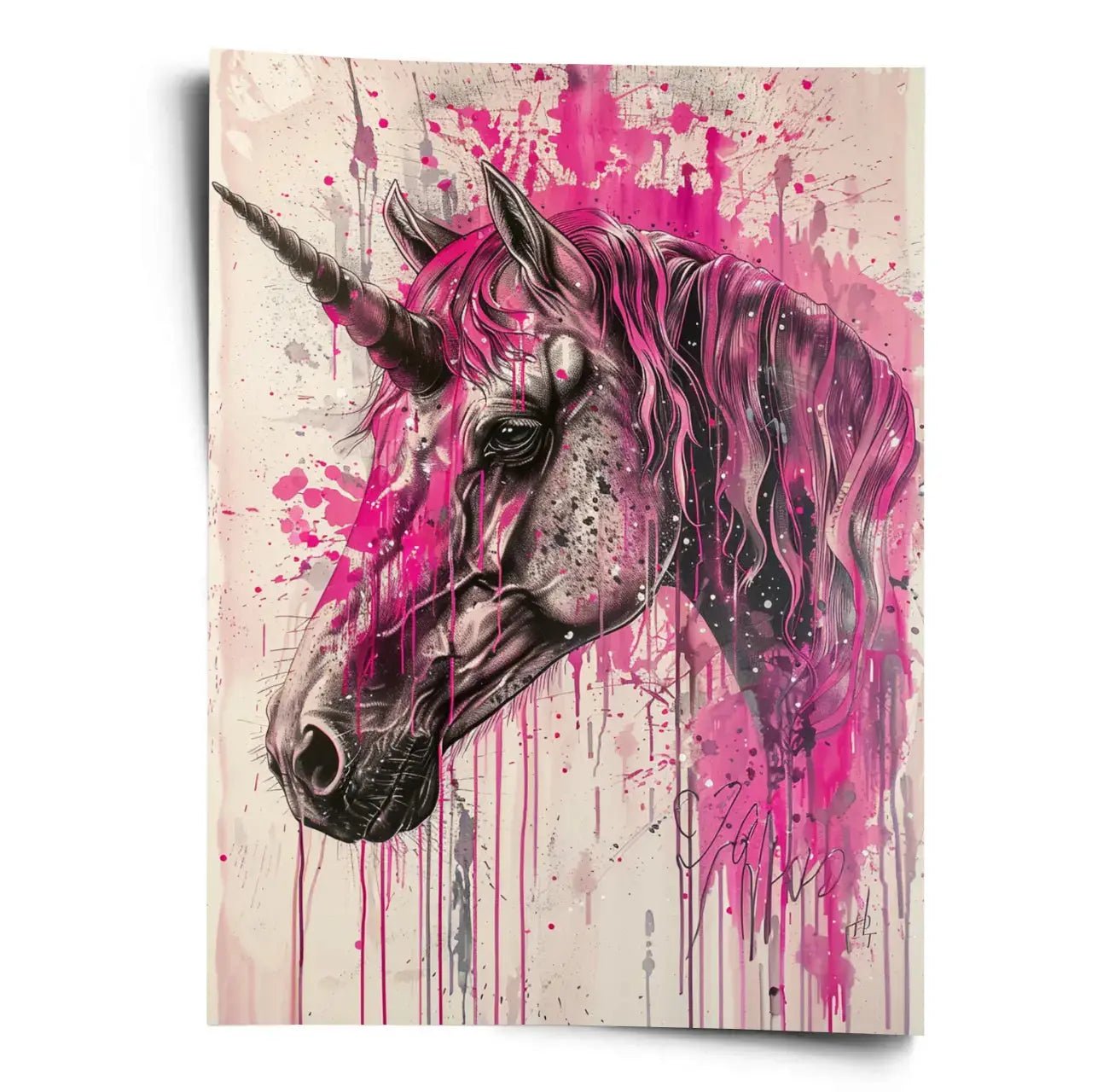 Poster Einhorn Ami James Stil - WORLD OF POSTER