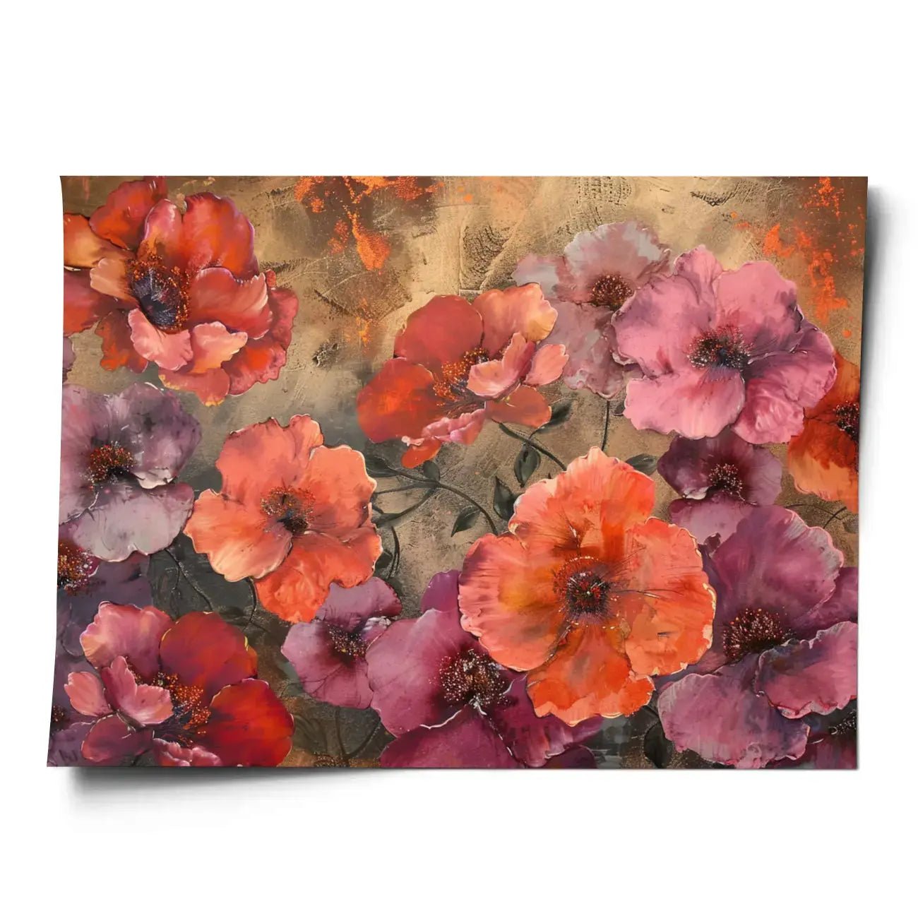 Poster Elegante Blütenpracht Querformat - WORLD OF POSTER