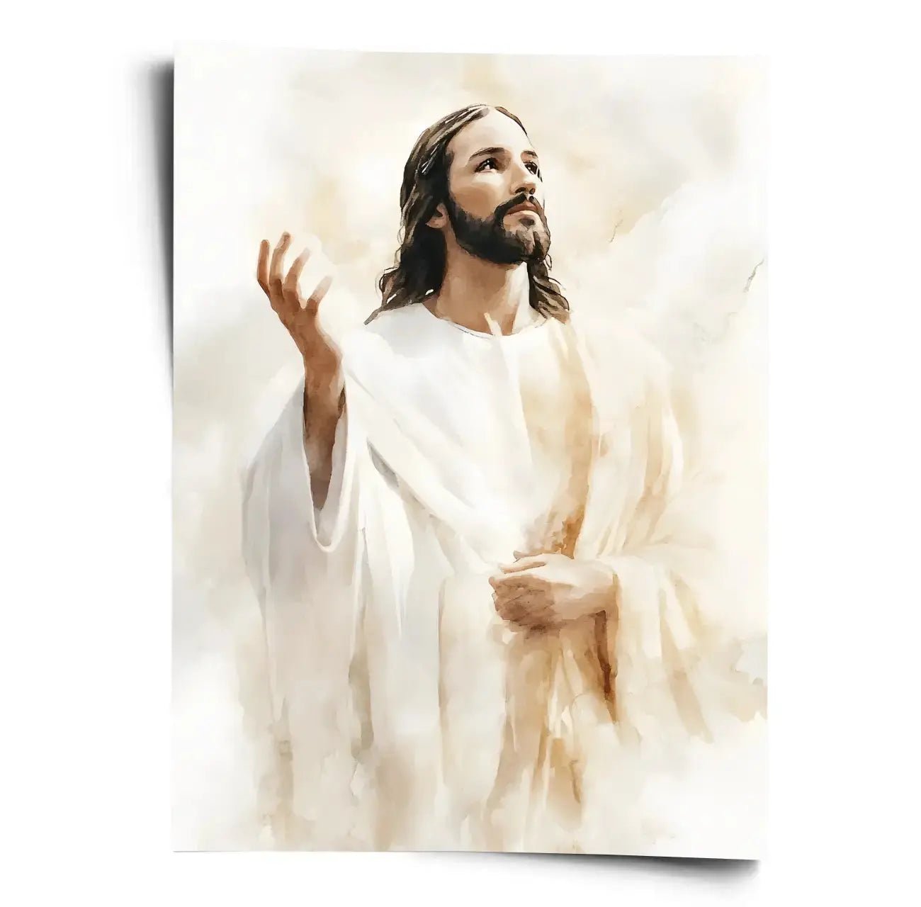 Poster Jesus in Watercolor Style - WORLD OF POSTER