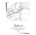 Personalisiertes Poster Koordinaten Zuhause - WORLD OF POSTER
