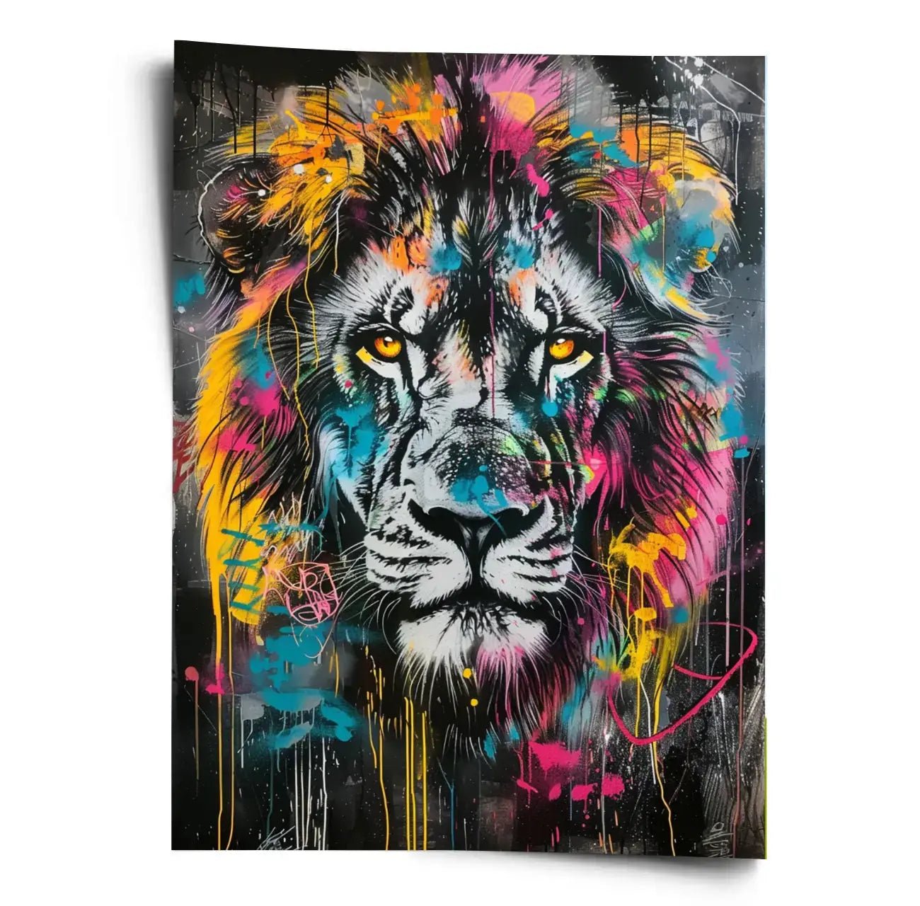 Poster Löwe Banksy Street Art - WORLD OF POSTER