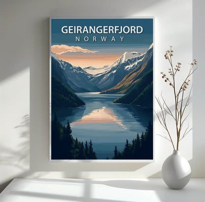 Poster Norwegen - Geirangerfjord - WORLD OF POSTER