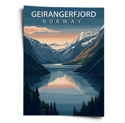 Poster Norwegen - Geirangerfjord - WORLD OF POSTER