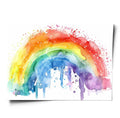 Poster Regenbogen Aquarell Querformat - WORLD OF POSTER
