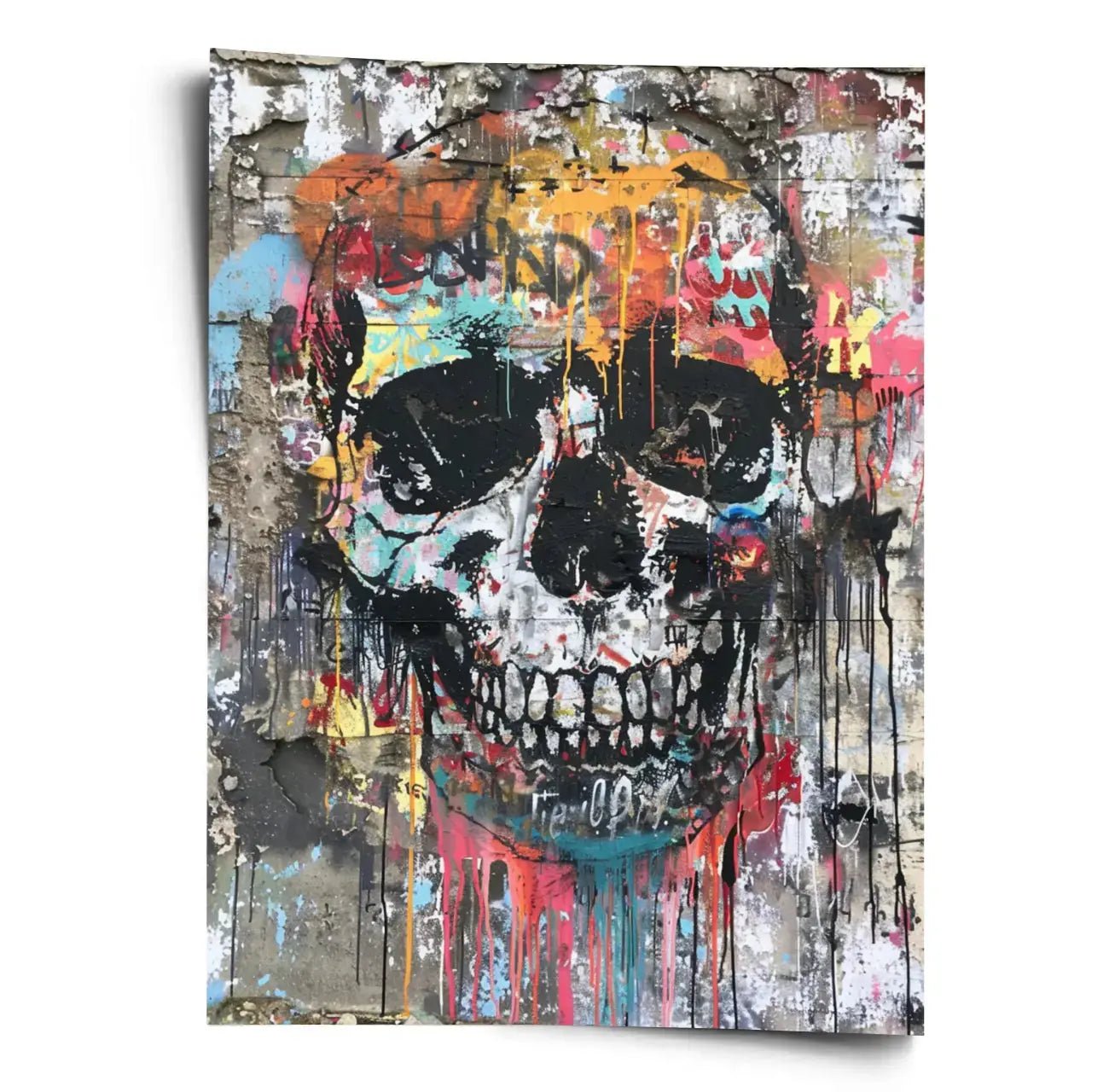 Poster Schädel Banksy - WORLD OF POSTER