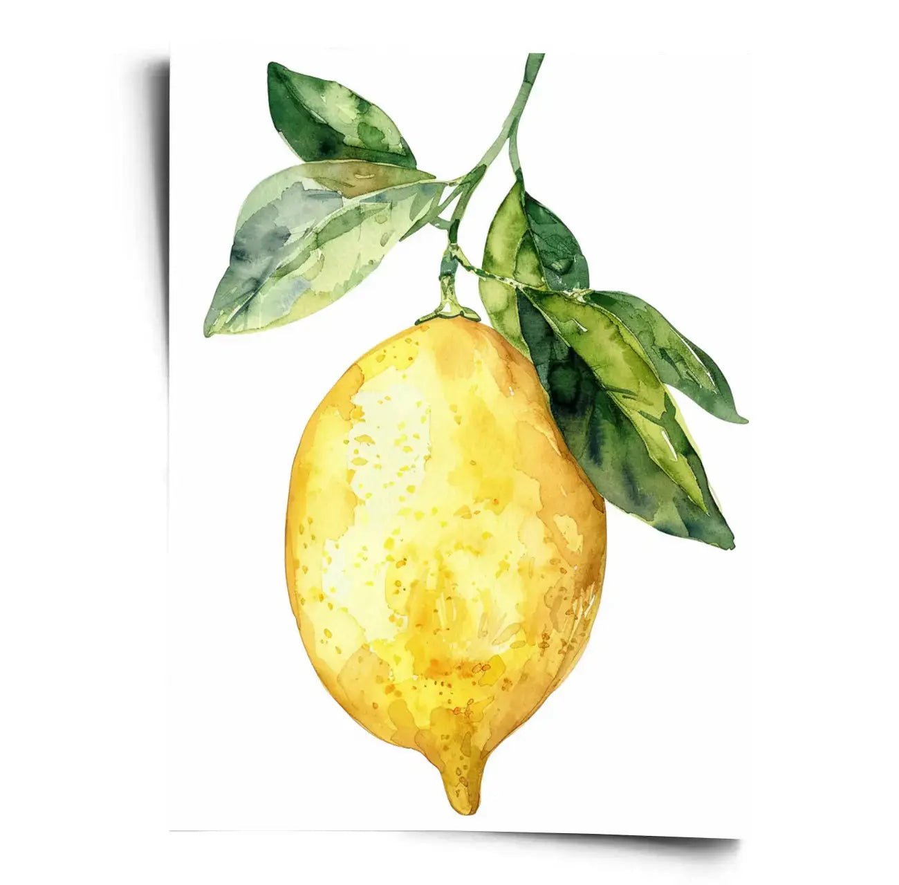 Poster Zitrone Aquarell - WORLD OF POSTER