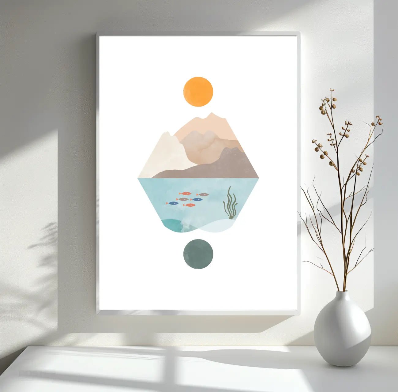 Skandinavisches Poster - Balance der Natur - WORLD OF POSTER